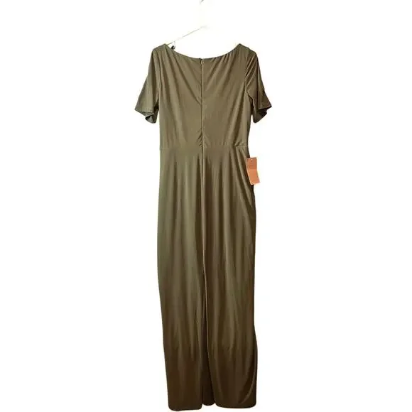 BHLDN Chelle Green Long Dress By Anthropologie Women's Size 14 New BHLDN Chelle Green Long Dress By Anthropologie Women's Size 14 New